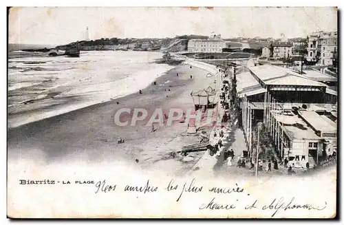 Cartes postales Biarritz La plage