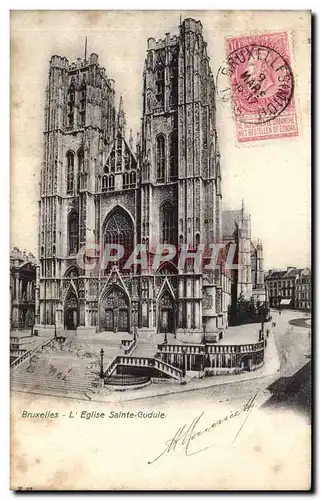 Cartes postales Bruxelles Eglise Sainte Gudule