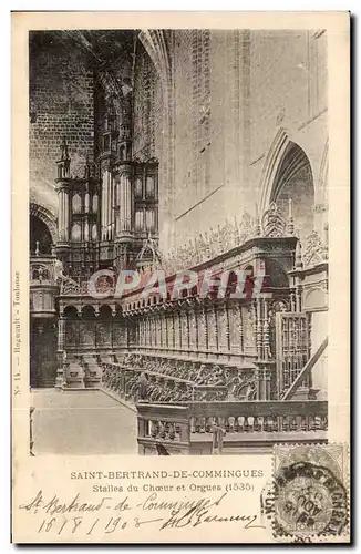 Cartes postales st Bertrand de Comminges Stalles du choeur et orgues