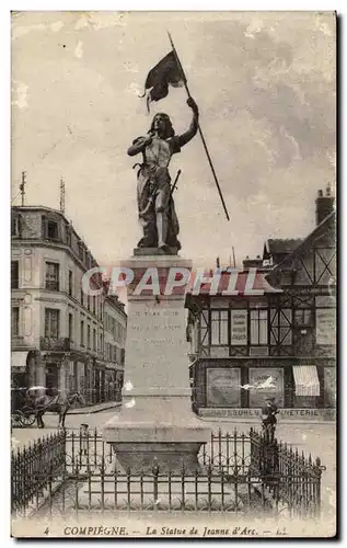 Cartes postales Compiegne La statue de Jeanne d&#39arc