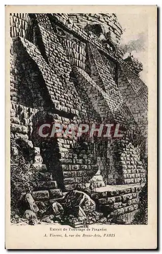 Cartes postales Ville antique imaginaire Antiquite extrait de l&#39ouvrage de Piranesi