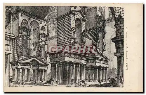 Cartes postales Ville antique imaginaire Antiquite