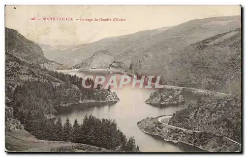 Cartes postales Rochetaillee Barrage du gouffre d'enfer