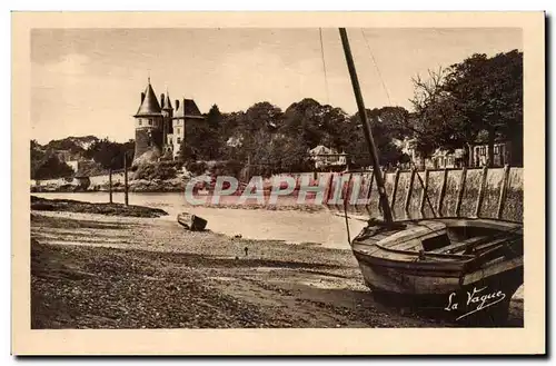 Cartes postales Pornic entree du port a maree basse