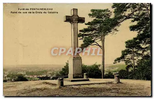 Ansichtskarte AK Foret de Fontainebleau Point de vue de la croix du calvaire