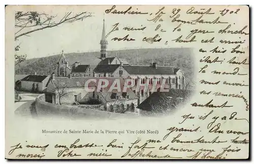 Cartes postales Monastere de Sainte marie de la Pierre qui Vire (cote Nord)