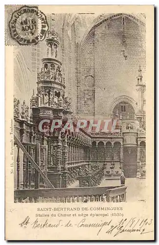 Cartes postales Saint Bertrand de Comminges Stalles du choeur et siege episcopal