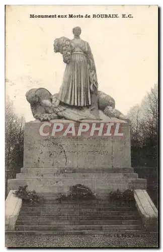 Cartes postales Monument aux morts de Roubaix