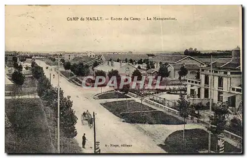Cartes postales Camp de Mailly Entree du camp La Manutention