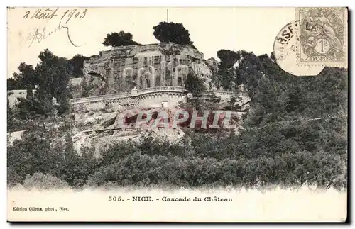 Cartes postales Nice Cascade du chateau