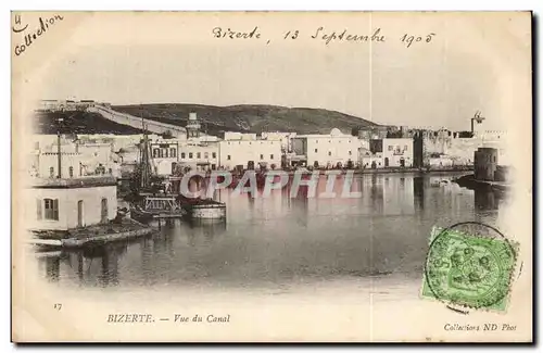 Cartes postales Tunisie Bizerte Vue du canal