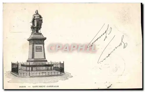 Cartes postales Dijon Monument Garibaldi