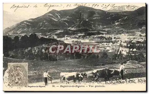 Ansichtskarte AK Bagneres de Bigorre Vue generale Vaches