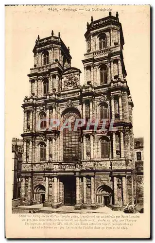 Cartes postales Rennes La cathedrale