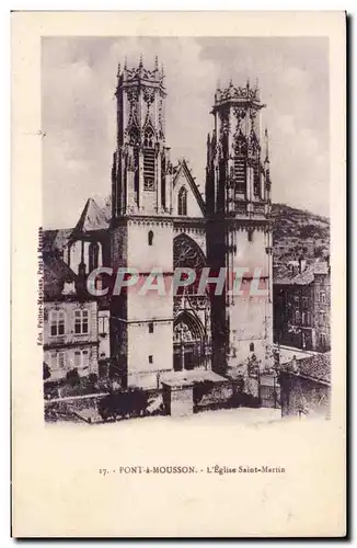 Cartes postales Pont a Mousson Eglise Saint Martin