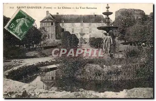 Cartes postales Saint Sauveur Le chateau La tour Sarrazine