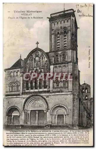 Cartes postales Vezelay Facade de l&#39eglise de la madeleine