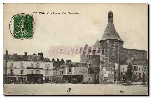 Cartes postales Issoudun Place des marches