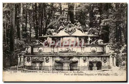 Cartes postales Versailles Parc du grand Trianon Le buffet