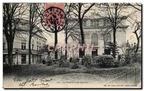 Epernay Cartes postales Le theatre et les squares