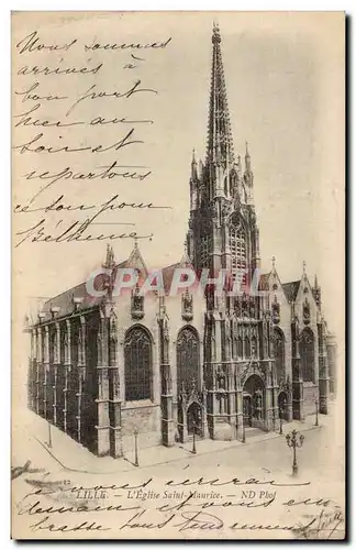 Cartes postales Lille Eglise Saint Maurice