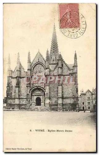 Cartes postales Vitre Eglise Notre DAme