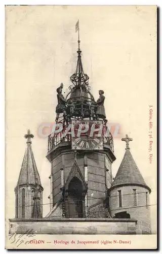 Cartes postales Dijon Horloge de Jacquemard Eglise Notre Dame Clock