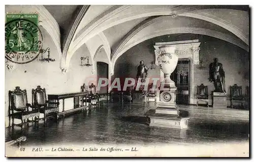 Cartes postales Pau le chateau La salle des officiers