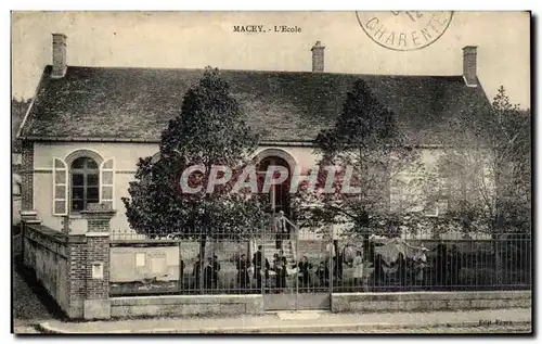 Cartes postales Macey l&#39ecole TOP Cour des recreation
