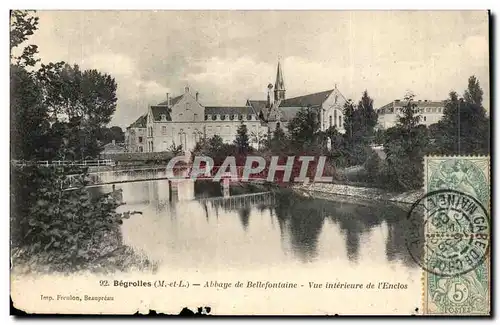 Cartes postales Begrolles Abbaye de Bellefontaine Vue interieure de l&#39enclos