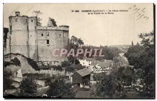 Ansichtskarte AK Clisson Le vieux chateau et la vallee de la Sevre