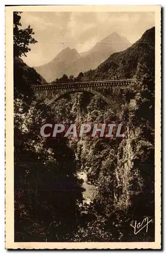 Pyrenees Ansichtskarte AK St SAuveur les Bains Pont Napoleon au dessus du Gave