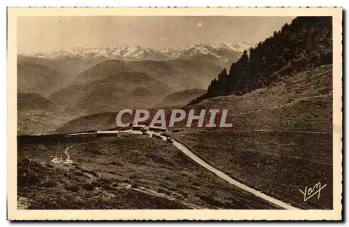 Ansichtskarte AK Col d&#39Aspin Vue vers la vallee d&#39Aure et les hautes montagnes de Luchon