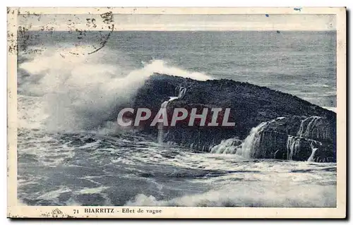 Ansichtskarte AK Biarritz Effet de vague