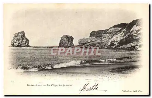 Cartes postales Hendaye La plage Les jumeaux