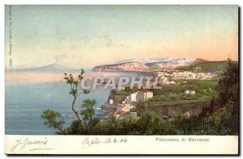 Ansichtskarte AK Italie Italia Panorama di Sorrento