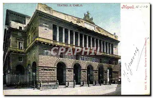 Cartes postales Italie Italia Napoli Teatro S CArlo