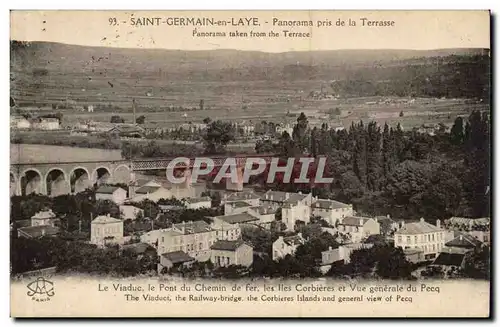 Cartes postales Saint Germain en Laye Panorama pris de la terrasse