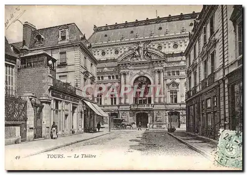 Cartes postales Tours Le theatre