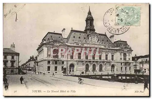 Cartes postales Tours Le nouvel hotel de ville