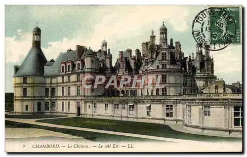 Cartes postales Chambord Le chateau Le cote Est