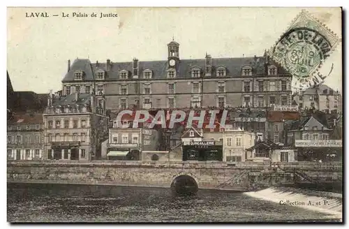 Cartes postales Laval Le palais de justice