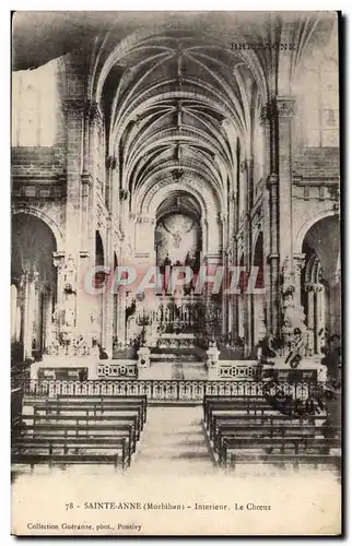 Cartes postales Sainte Anne Interieur Le choeur