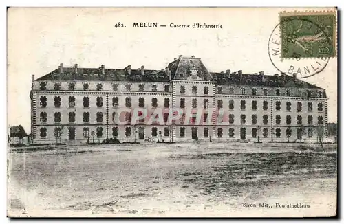 Cartes postales Melun Caserne d&#39infanterie