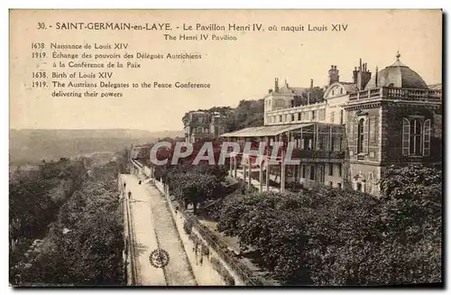 Cartes postales Saint Germain en Laye Le pavillon Henri IV ou naquit Louis XIV