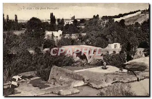 Maroc Cartes postales FEs Un pont portugais