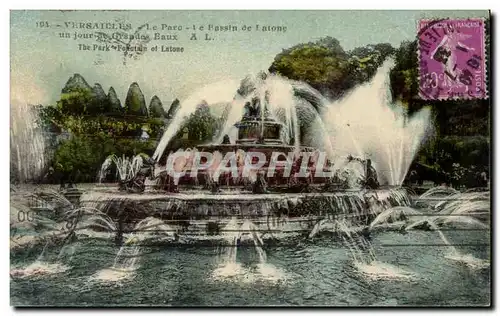 Ansichtskarte AK Versailles Le parc Le bassin de Latone