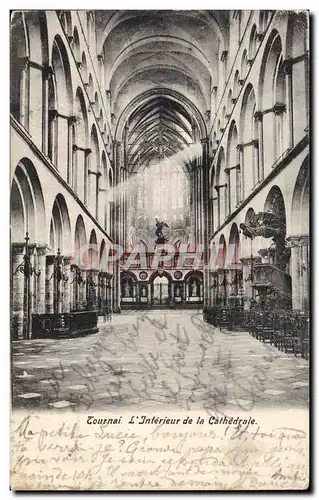 Cartes postales Tournai Interieur de la cathedrale