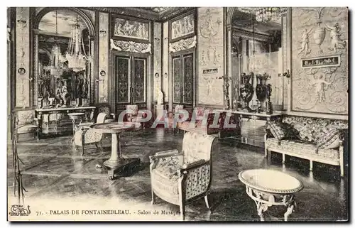 Cartes postales Palais de Fontainebleau Salon de musique