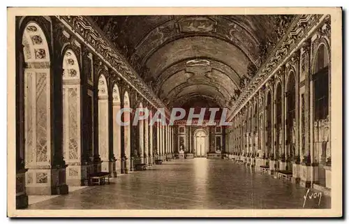 Ansichtskarte AK Versailles Le palais Galeries des glaces Salle de la signature de la paix Juin 1919